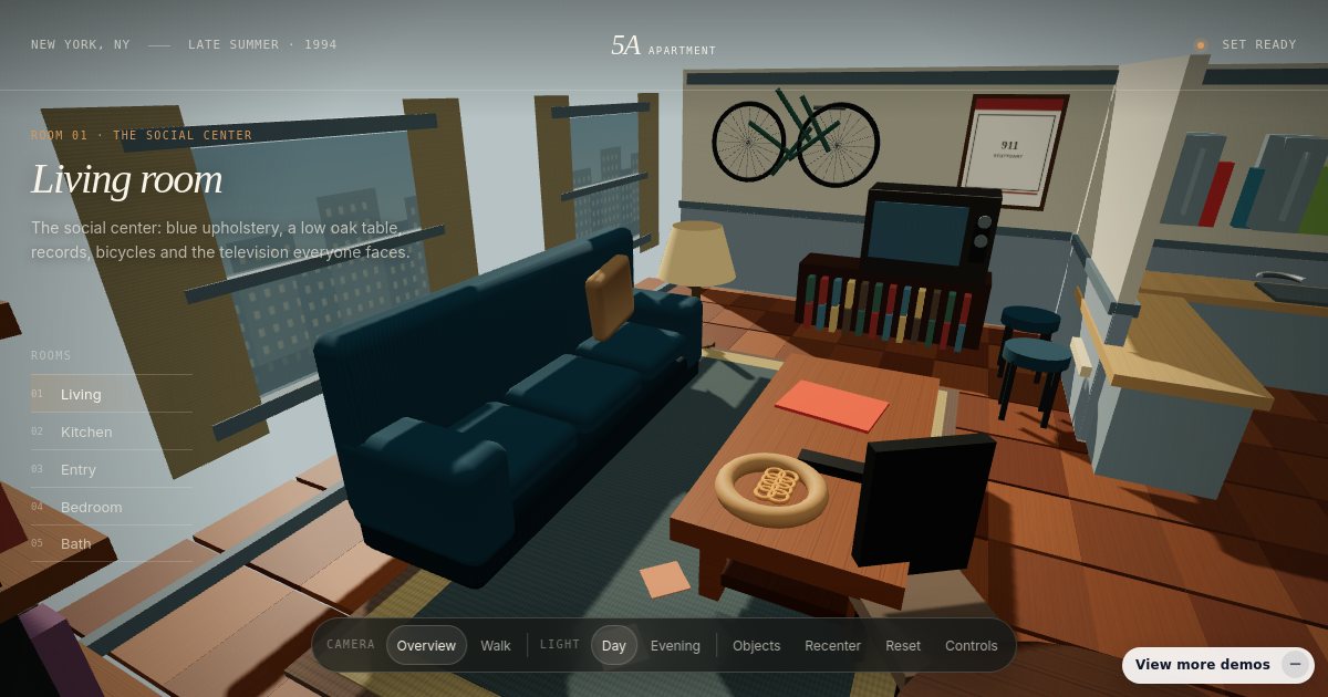 Screenshot of the Apartment demo