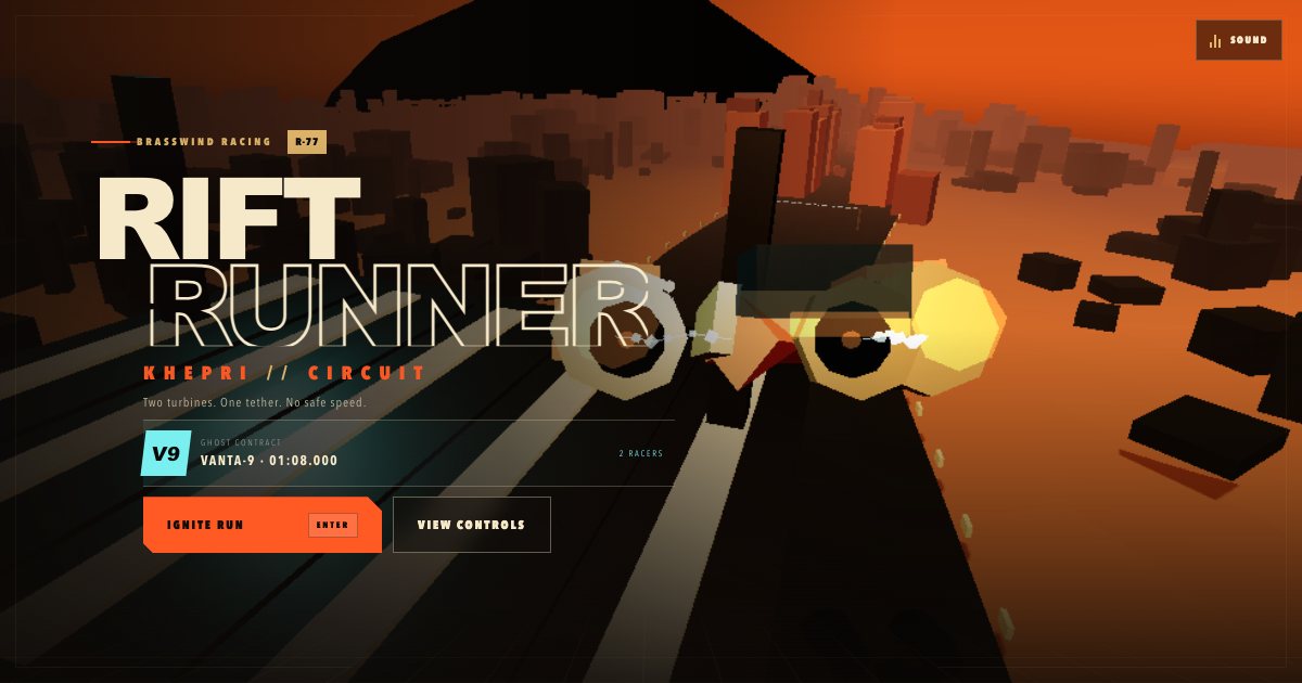 Screenshot of the Pod Racer demo